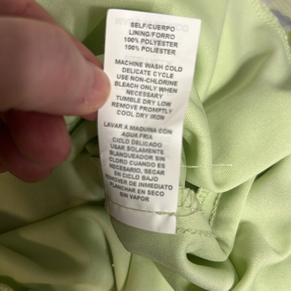 NWT dressbarn VTG pastels chiffon lined midi green yellow blue purple 14 - Picture 6 of 16